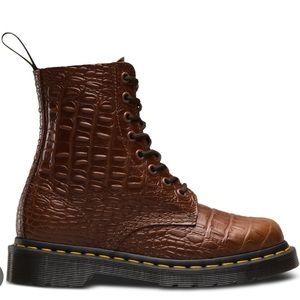 Dr. Martens Croc Brown Boot